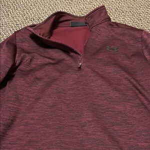 Under Armour Burgundy Quarter-Zip Top